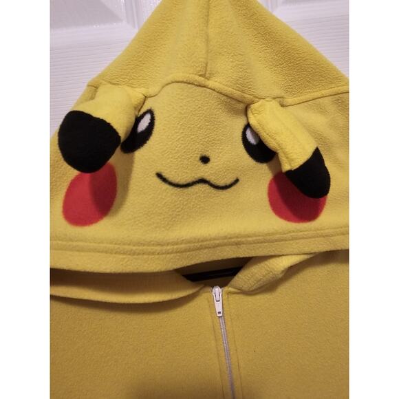 Pokémon Pikachu Fleece jumpsuit Boys 14/16 – Hooded Zip-Up - Picture 2 of 4